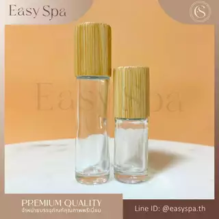 ฝาไม้ไผ่แท้ bamboo cap (โค้ดสุดคุ้ม) ขวดลูกกลิ้งอโรม่า 5ml 10ml 15ml 30ml ขวดน้ำหอมอโรม่า essential oil aroma oil bottle