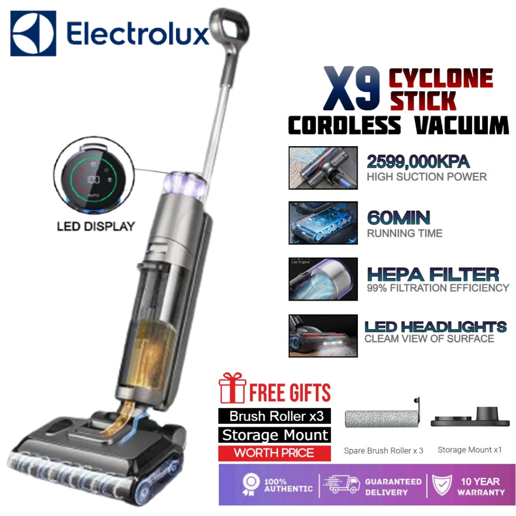 X7-X9 Premium สูญญากาศเปียกและแห้ง Wet & Dry Vacuum Cleaner ไม้ถูพื้นอัจฉริยะฆ่าแบคทีเรียได้ 99.9%