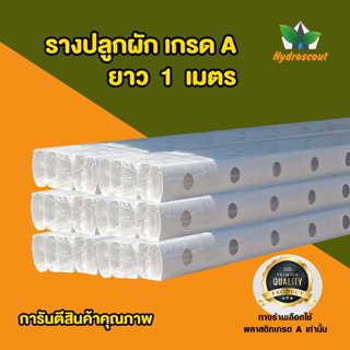 รางปลูกผักไฮโดรโปนิกส์ ยาว 1 เมตร พร้อมฝาปิดรางปลูก by hydro…