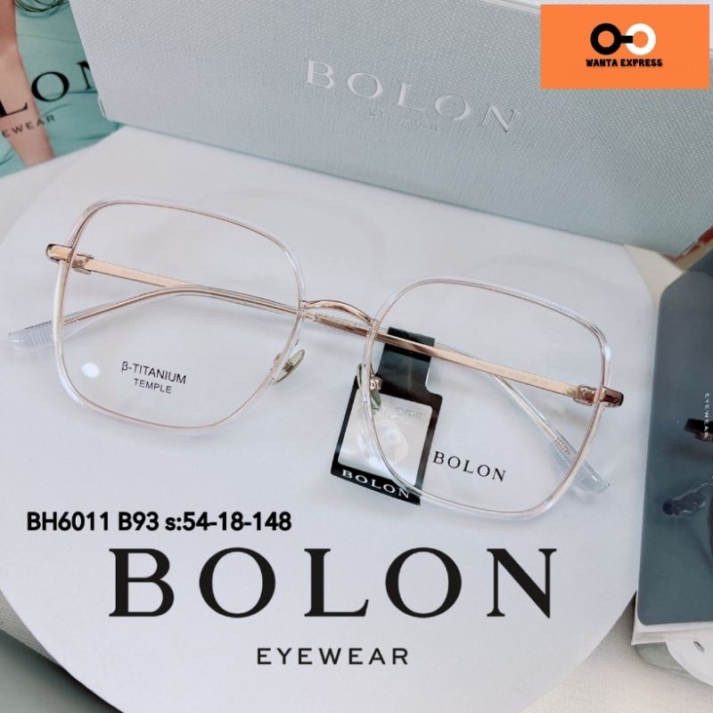 กรอบแว่นตาผู้หญิง ญาญ่า TITANIUM BOLON BH6011 แท้ พร้อมเลนส์ ตัดแว่น สายตาสั้น ยาว แว่นกรองแสง บลูบล็อก ออโต้ ตัดเลนส์
