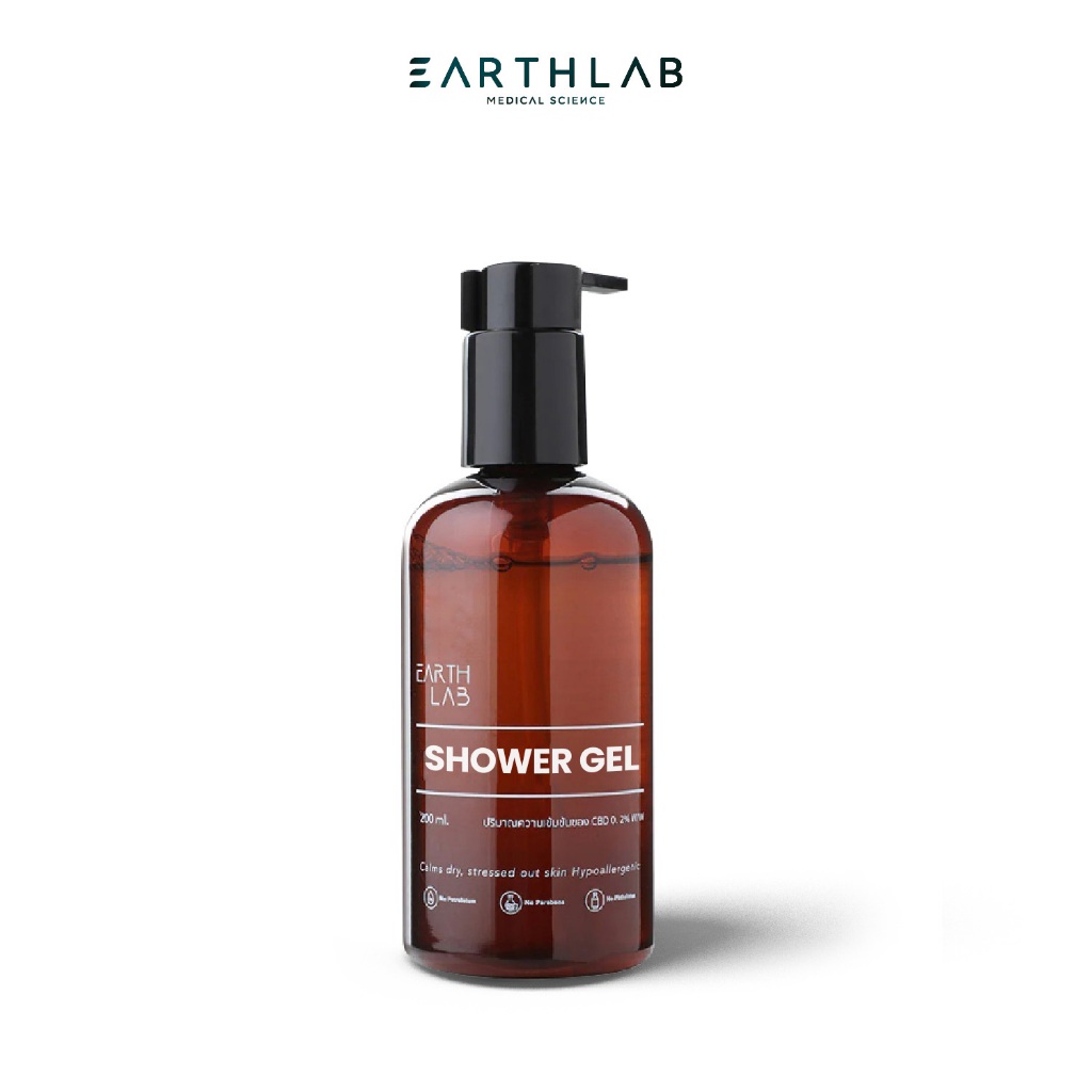 Earth Lab Shower Gel ผลิตภัณฑ์ เจลอาบน้ำ ทำความสะอาดผิวกาย ลดการอักเสบจากสิว 230ml