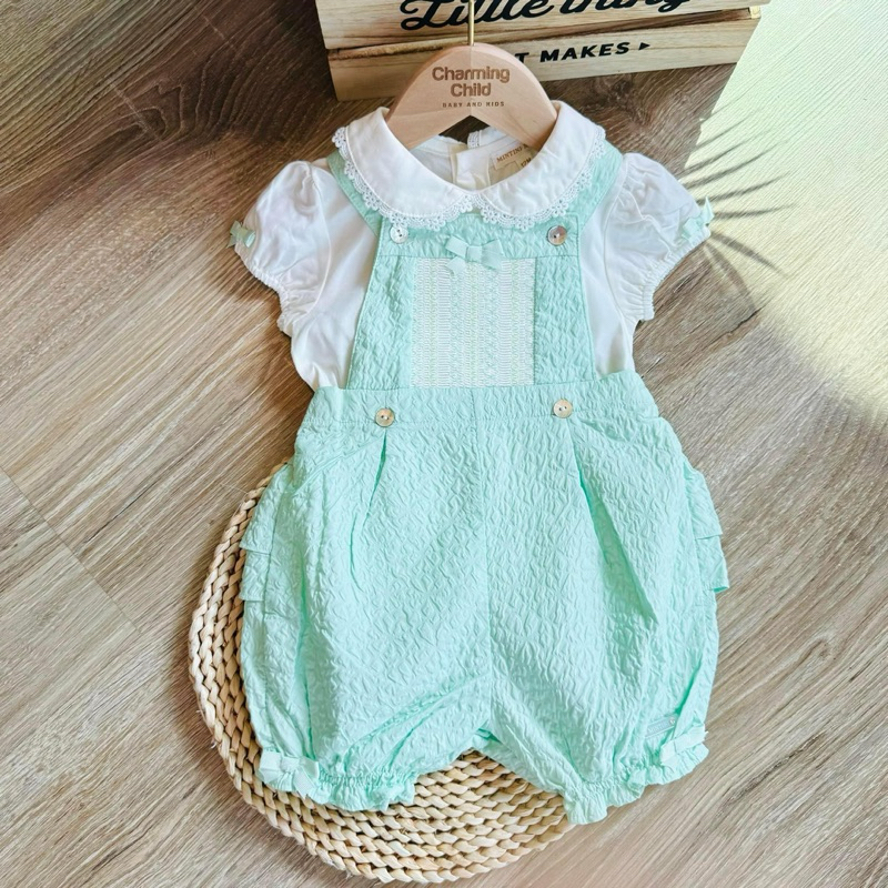 🦋 MINTINY BABY 🦋 #authentic♥️ Top & Bloomer Dungaree MB5638A