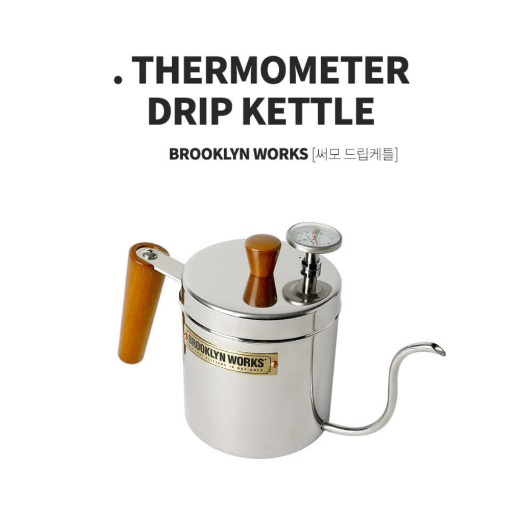 Brooklyn Works Camping temperature measuring kettle thermo drip kettle