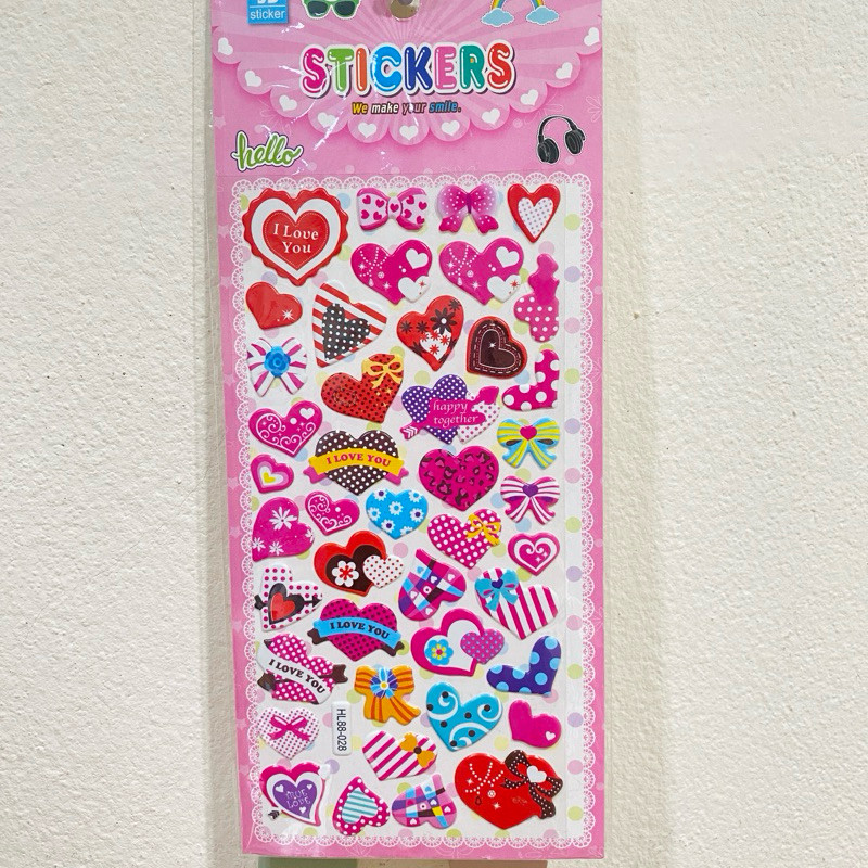 สติ๊กเกอร์นูนเล็ก (ร้าน พร้อมส่ง)