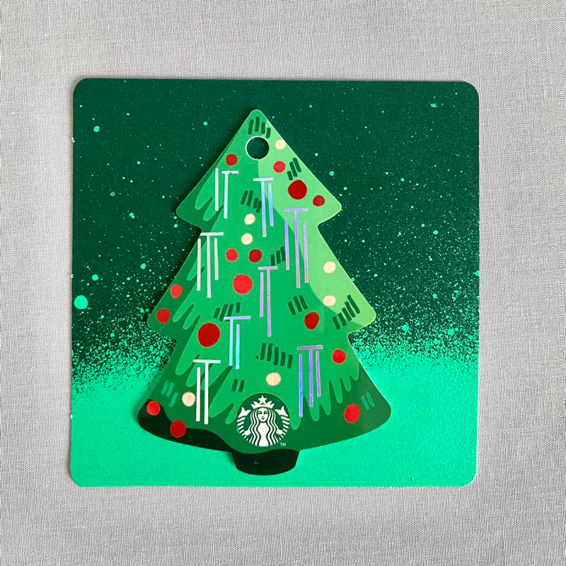 Starbucks Card บัตรสตาร์บัคการ์ด - Christmas Collection (บัตรพลาสติก/ไม่มีมูลค่าในบัตร)