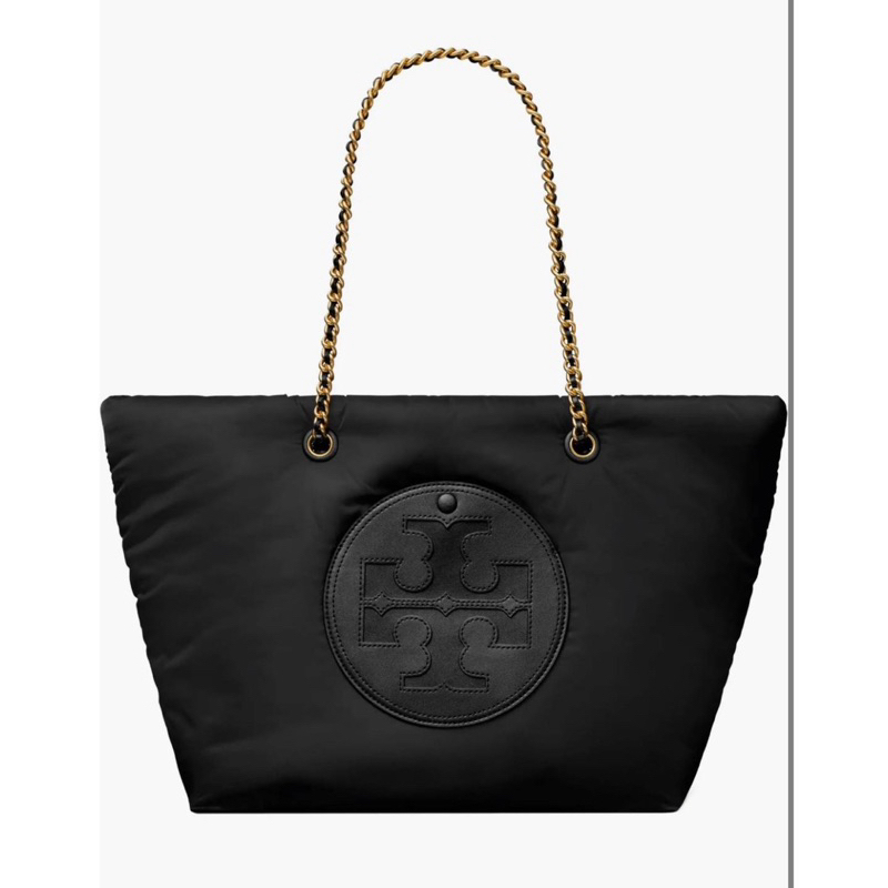 Tory Burch 152450 Ella Puffy Chain Tote กระเป๋าไนล่อนทรงช้อปปิ้ง