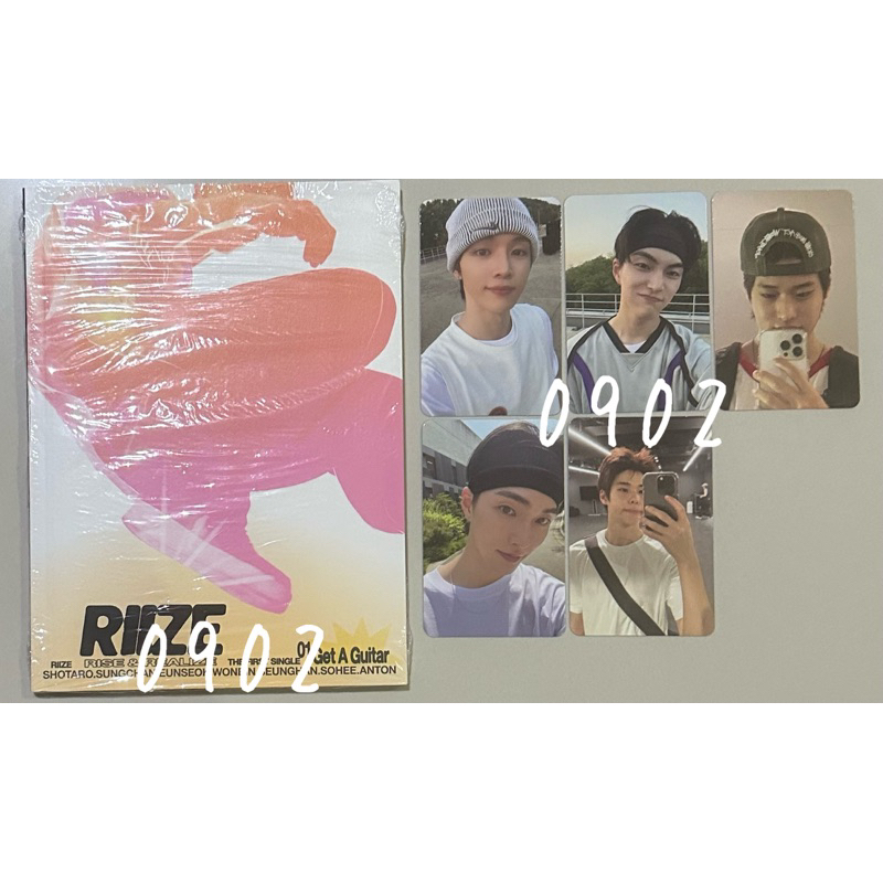 [พร้อมส่ง] RIIZE - Get A Guitar (Rise/Realize) การ์ด อัลบั้มเปล่า โปสพับ