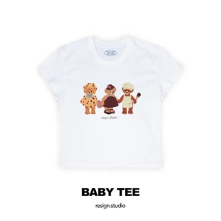 Resign.studio เสื้อยืด Baby tee - Teddy