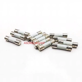 10ตัว 👉👉ฟิวส์เซรามิก 20มิล Fuse Ceramic 20MM. 250V 0.1A 1A 2A 2.5A 3A 3.15A 4A 5A 6A 6.3A 8A 10A 12A 13A 15A 20A 25A 30A