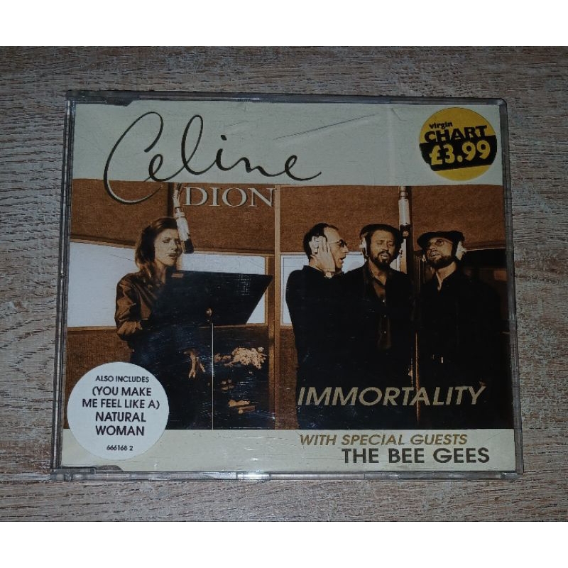 Celine Dion with Special Guests The Bee Gees ซีดี CD Single Immortality UK Edition