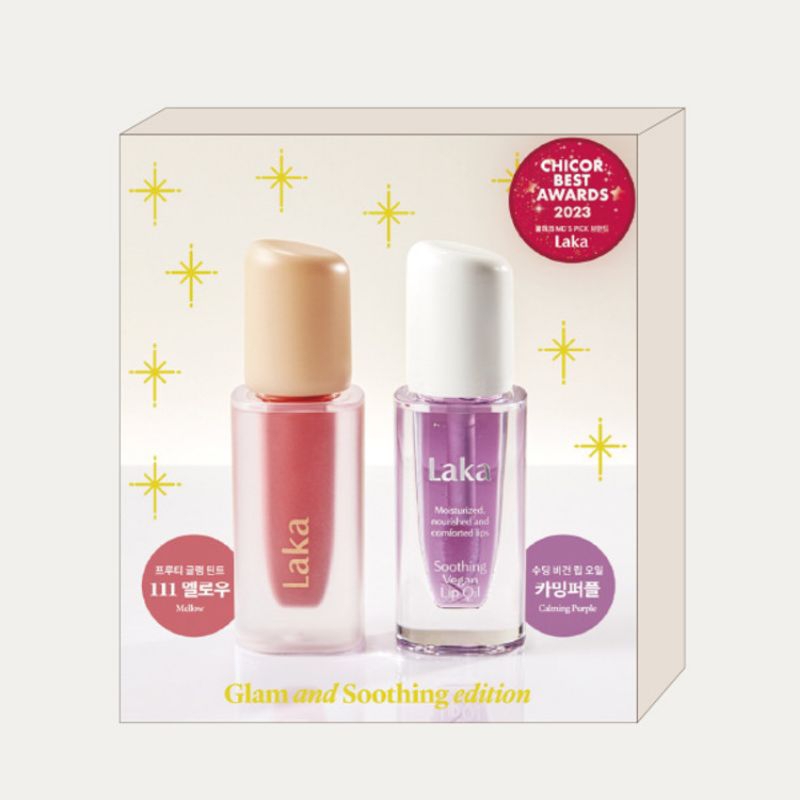 เซทพิเศษ2024 LAKA Glam and Soothing edition Tint สี 104หรือ111 + Oil Calming purple