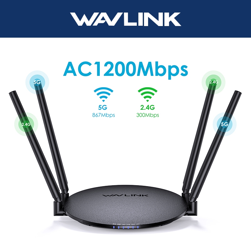 WAVLINK AC1200 Wireless Router 2.4G+5G Dual Band เราเตอร์ wifi