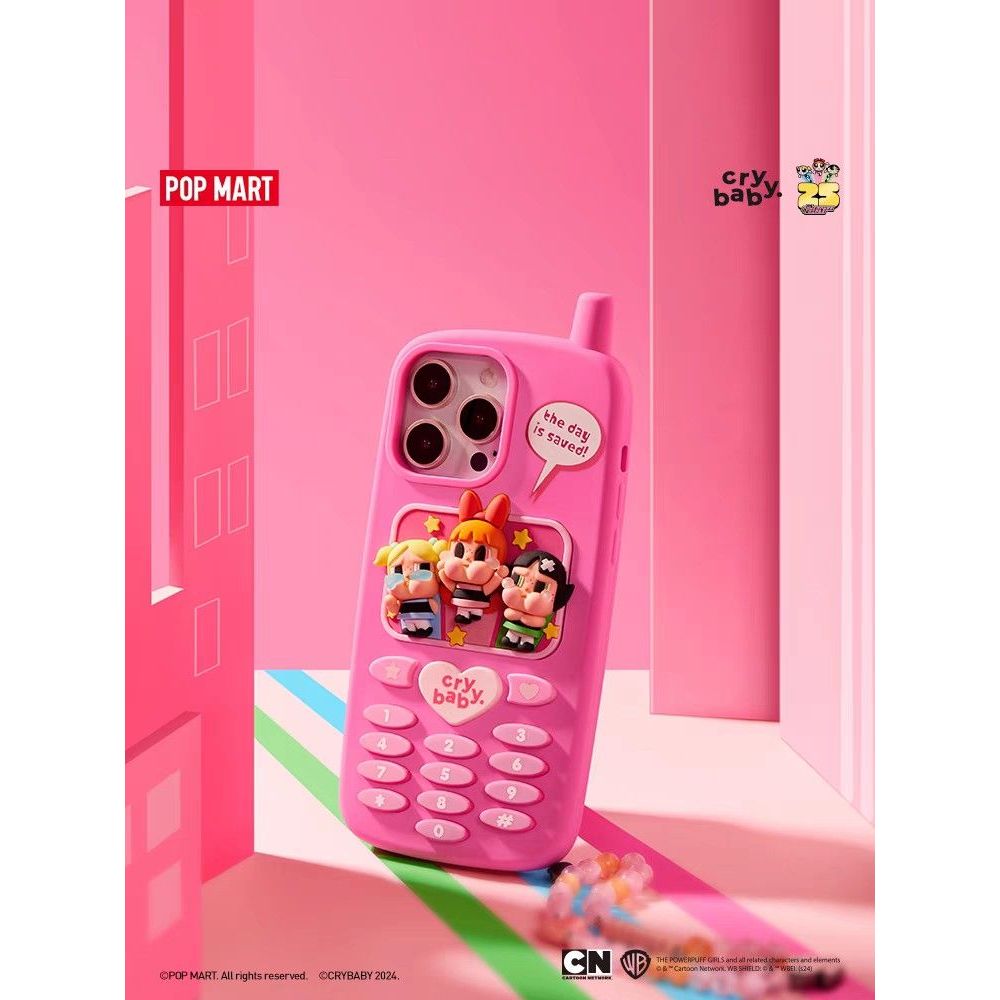 เคสโทรศัพท์ powerpuff girls popmart ลิขสิทธิ์แท้popmart เคสIPHONE 15 PRO เคสไอโฟน15