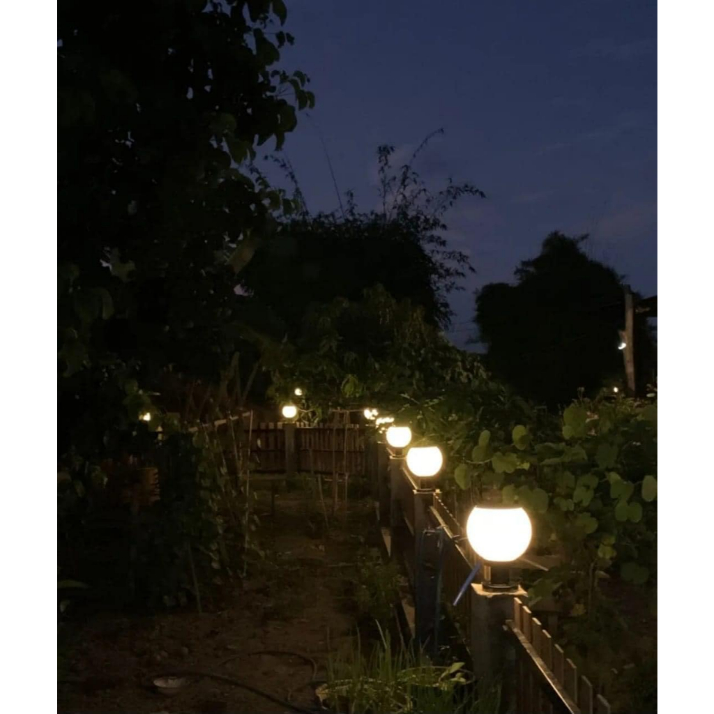 ไฟโซล่าเซลล์ โคมหัวเสา JD-X70 เปิดปิดเอง มีทั้ง แสงขาว วอมไวท์และสองสี 20CM 1ชุด 2ชุด 3ชุด - รูปที่ 6