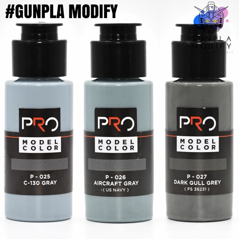 PRO MODEL COLOR สีอะคริลิค สูตรแลคเกอร์ เฉดสีแนว Military ขนาด 30ml