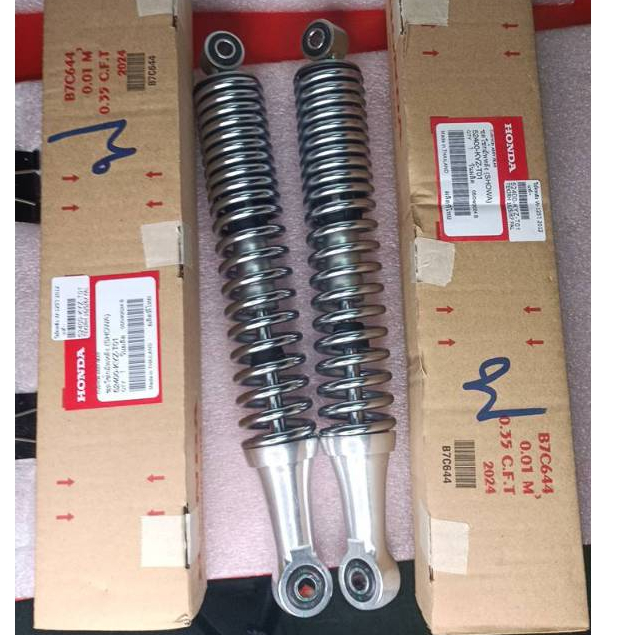 โช้คหลัง ข้างซ้าย/ขวา Honda WAVE125'I2012ปลาวาฬ แท้ศูนย์ 52400-KYZ-T01 (ราคาคู่)