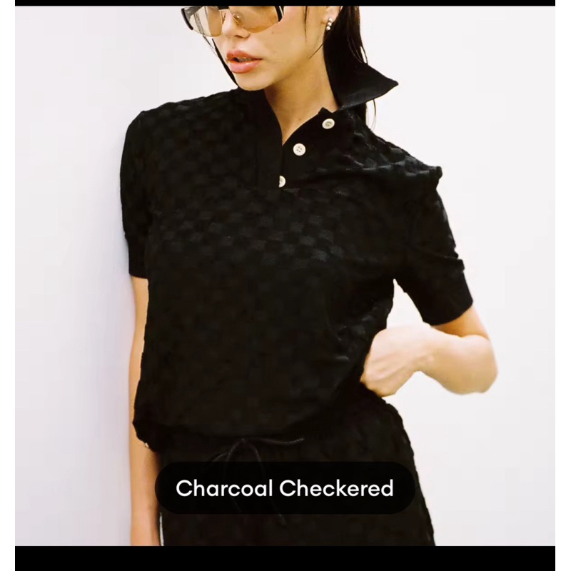 พร้อมส่ง เสื้อ RM CHECKERED POLO Rally Movement