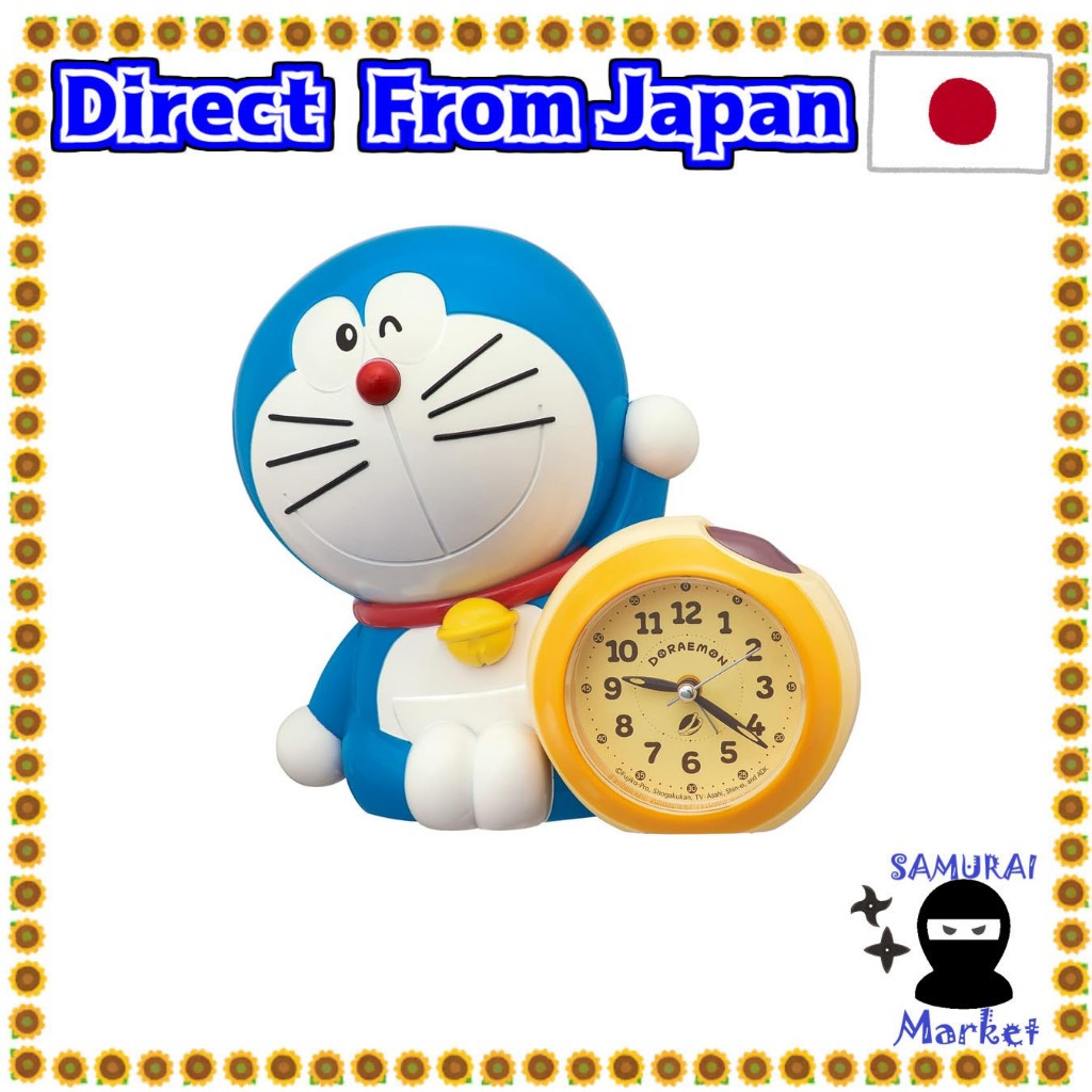 【Direct From Japan】 Seiko Clock Table Clock Alarm Clock Talking Alarm 183 x 200 x 132mm Doraemon JF383A