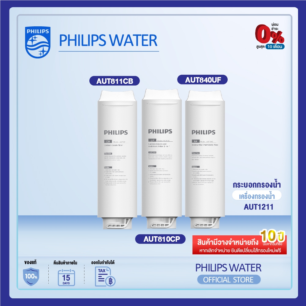 Philips AUT810CP Filter /AUT840UF Filter/AUT811CBไส้กรองน้ำเครื่องกรองน้ำ สำหรับเครื่องกรองน้ำรุ่นUF AUT1211