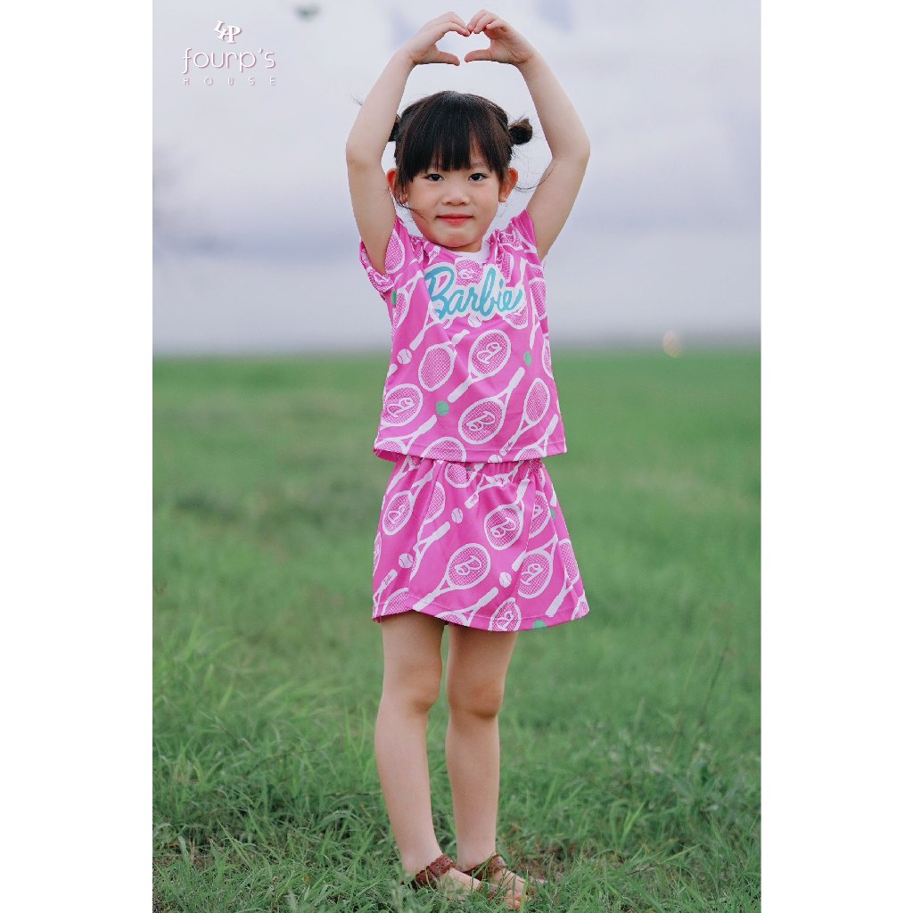 BARBIE : ESXI3018 ชุดเซ็ตเด็กผู้หญิง ลิขสิทธิ์แท้