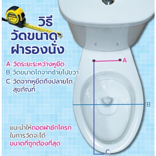 [ส่งจากไทย] ฝารองนั่ง ฝาชักโครก รุ่น Cover สีขาว แบบทรงกลม  ใส่กับโถชักโครกทรงกลม ผลิตจากโรงงานไทย - รูปที่ 7