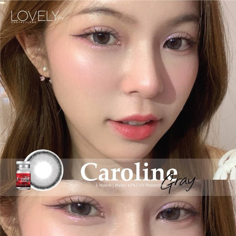 🌹  Caroline Gray   🌹❤️ By Lovely Plus ❤️📌 เลนส์สัมผัส เลิฟลี่พลัส📌