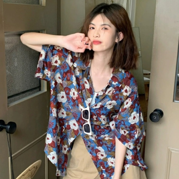 เสื้อเชิ๊แขนสั้น เสื้อใส่เที่ยวทะเล ใส่เดินริมชายหาด เนื้อผ้าดี สวมใส่สบาย ใส่ได้ทั้งชายหญิง ราคา ถูกที่สุด ดีลบีเคเค แกลเลอรีภาพที่ 8