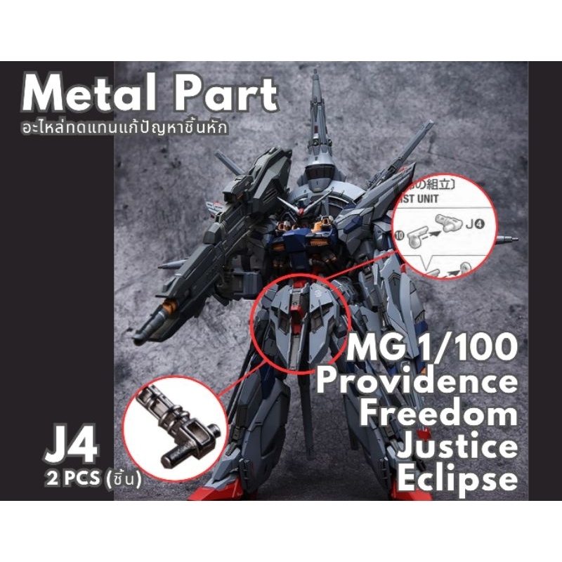 🟢⚪️พร้อมส่ง ชิ้นส่วนโลหะ J4 กันดั้มฟรีด้อม Providence Freedom Justice Eclipse⚪️🟢
