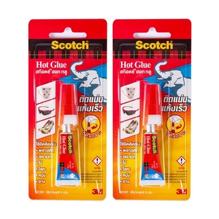 3M Scotch กาวร้อน AD201 ขนาด 3 กรัม สก๊อตช์ กาวตราช้าง ยึดติดวัสดุ ซ่อมแซม ติดแน่น ทนทาน