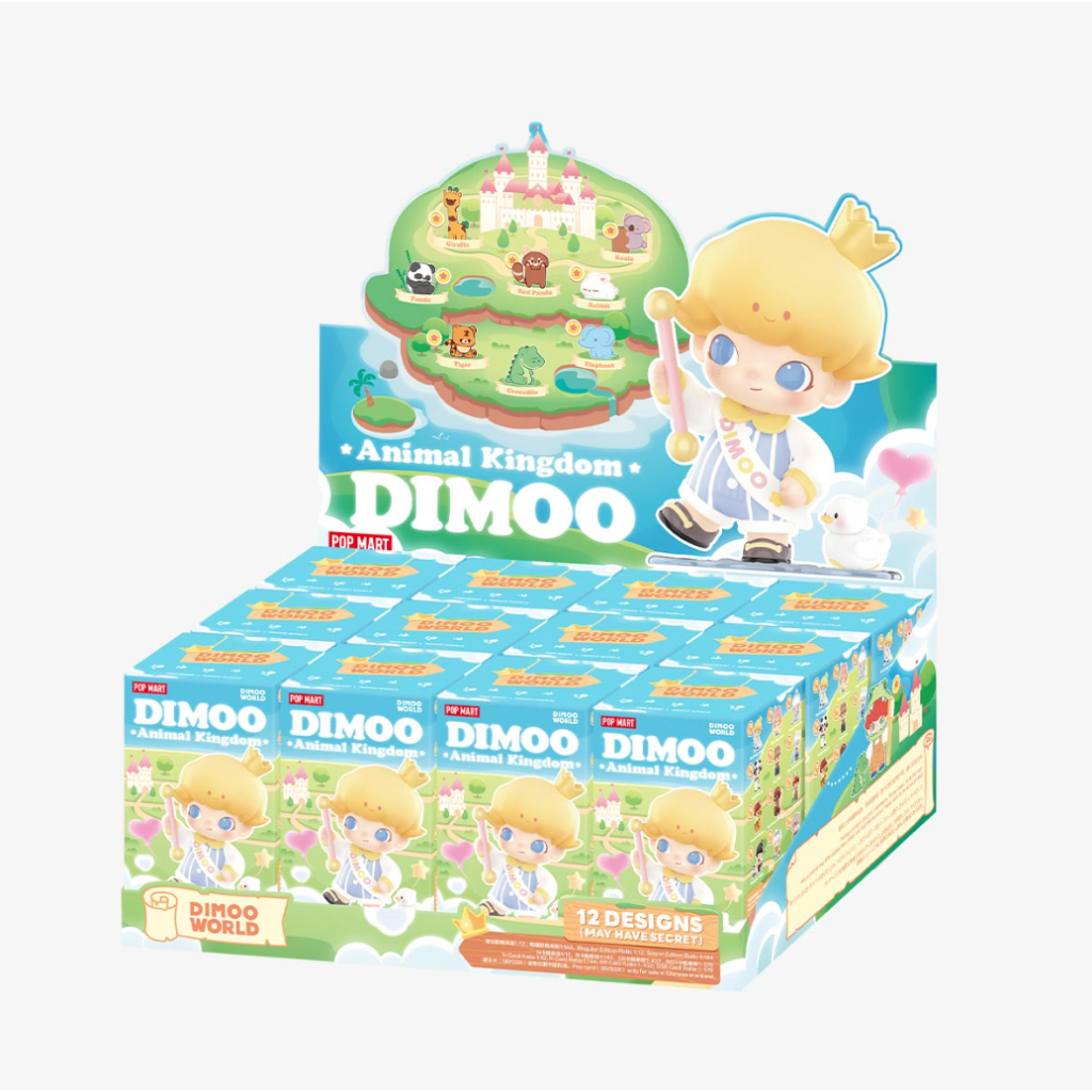 พร้อมส่ง ยกกล่อง POP MART DIMOO Animal Kingdom Series Figures