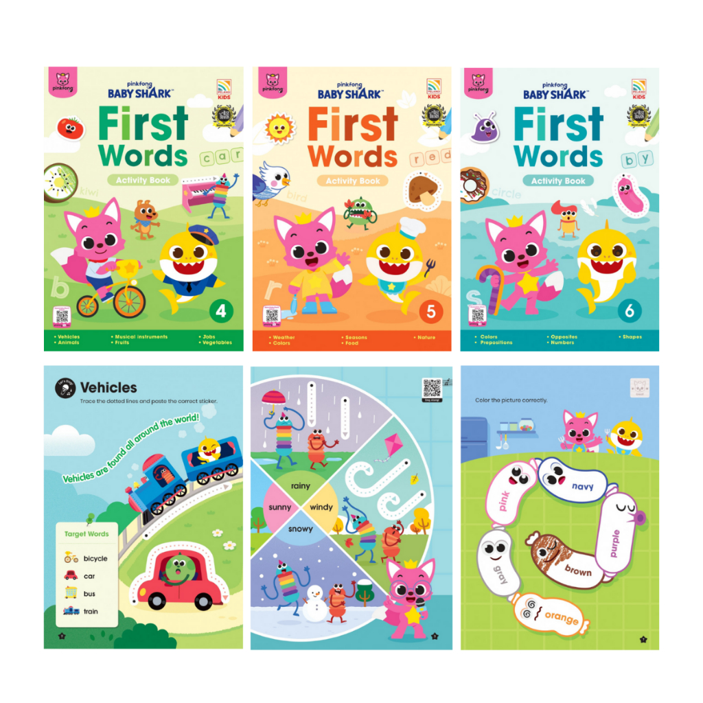 แบบฝึกหัด Pinkfong First Words Activity Book