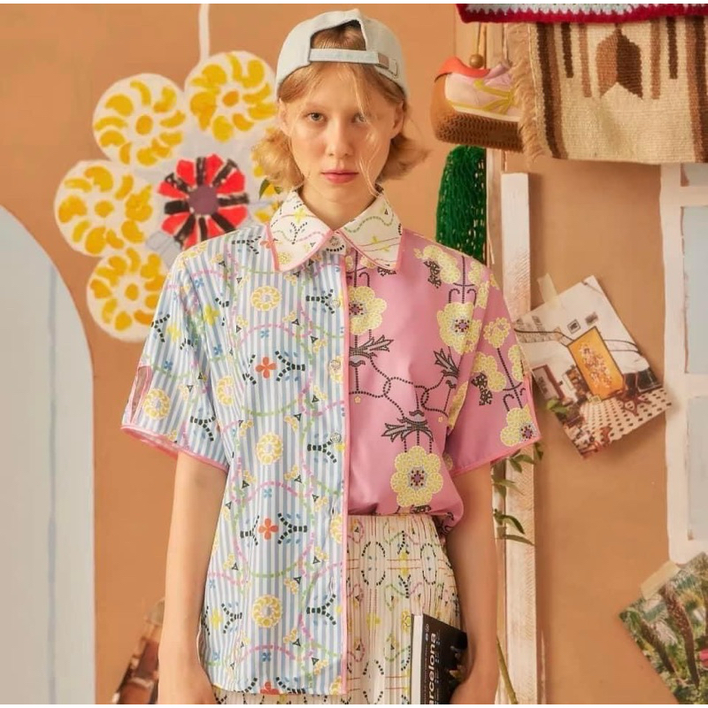 [พร้อมส่ง] Endless Holiday Gaudi Shirt MIX FLOWER TILES