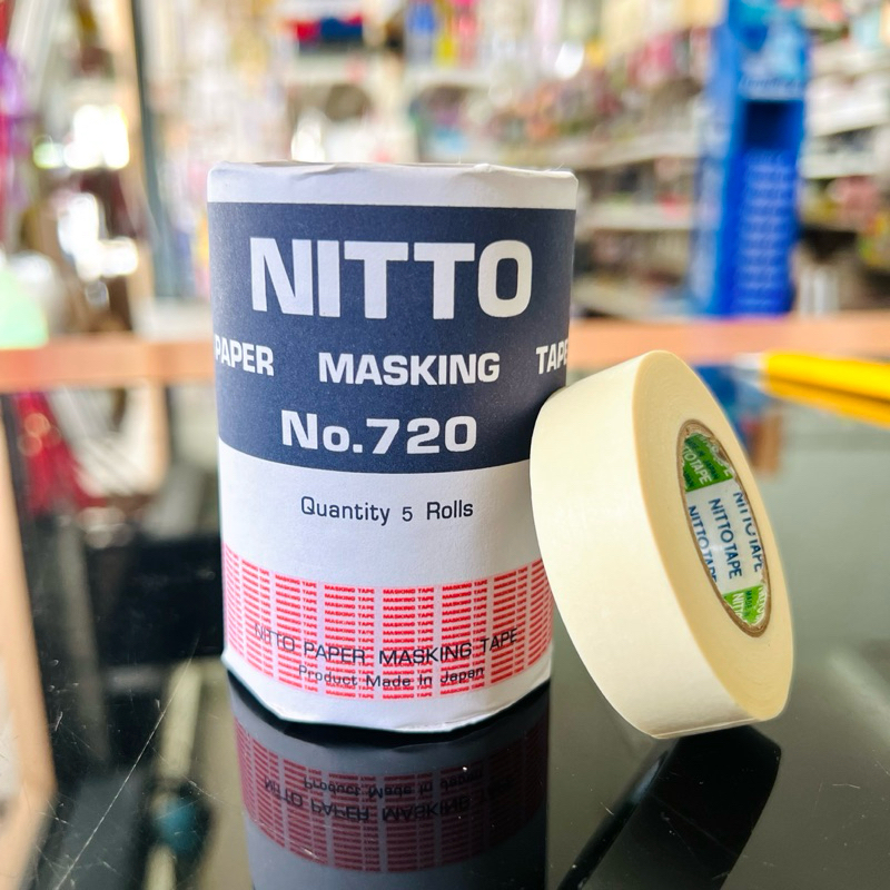 กระดาษกาวนิตโต้ Nitto เทปกาวสำหรับงานพ่นสี ลอกเลขตัวถังรถ ผลิตที่ญี่ปุ่น
