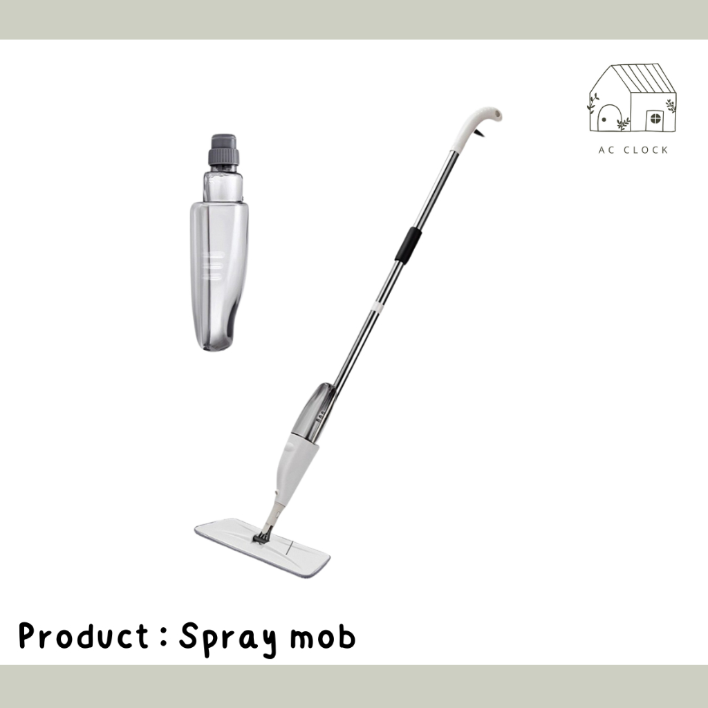 ไม้ถูพื้นแบบสเปรย์ หัวฉีดน้ำแบบสเปรย์ หมุนได้ 360 องศา SPRAY MOP