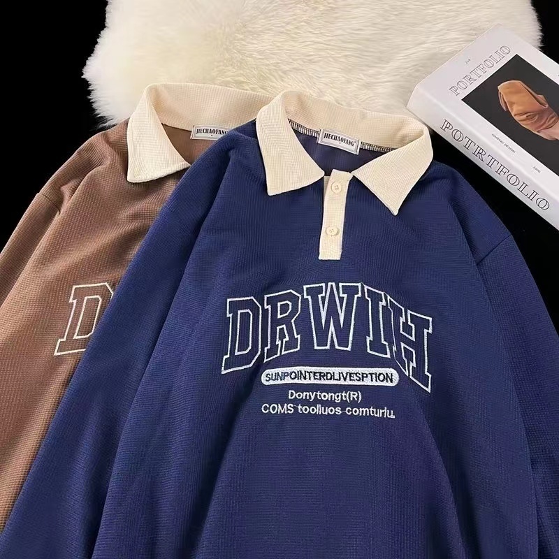 🌈เสื้อยืดโปโลแขนสั้น แฟชั่นผู้ชาย ใส่สบายมี 3 สี