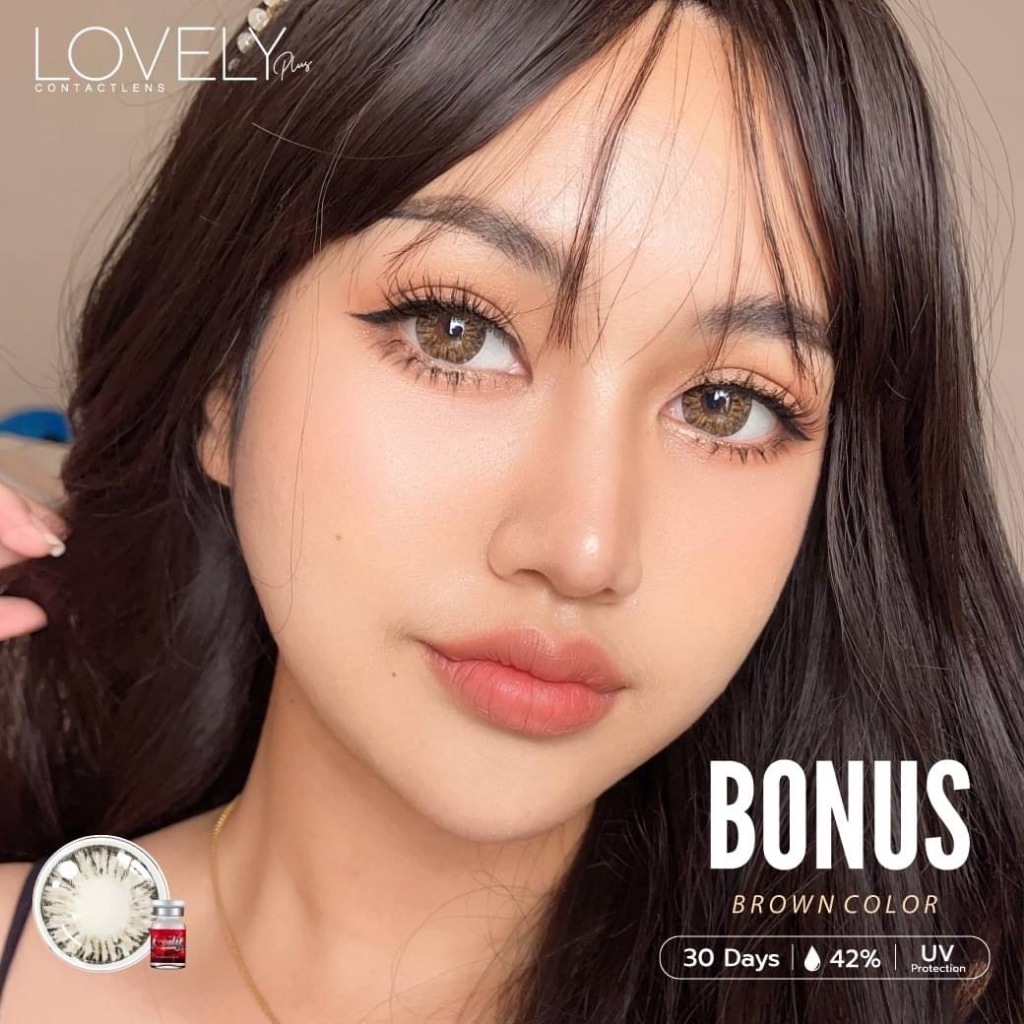🔥คอนแทคเลนส์✨ขนาดบิ๊กอาย✨ Bonus (Lovelylens)