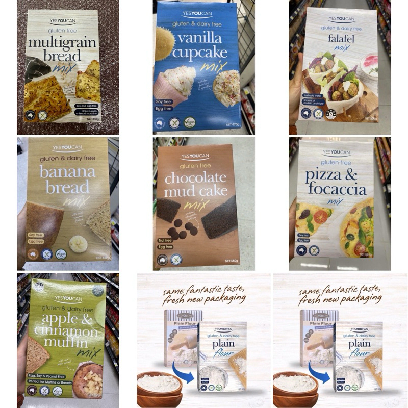 Yes You Can Falafel & Burger Mix 200 G. แป้งสำเร็จรูป ผสมถั่วชิกพี สำหรับทำ ฟาลาเฟล เยสยูแคน / Multigrain Bread Mix