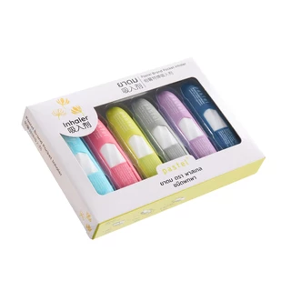 pastel pocket inhaler ยาดมชนิดพกพากลิ่นออริจินัล(แบบกล่อง มี 6 ชิ้น)