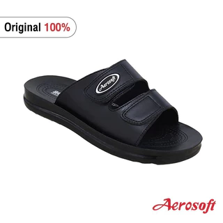 Aerosoft รองเท้าแตะสวม 4141 4142 #1ในไทย size 39-45 รองเท้าแตะผู้ชายแอโร่ซอฟรุ่น MA4141 สาย ปรับได้