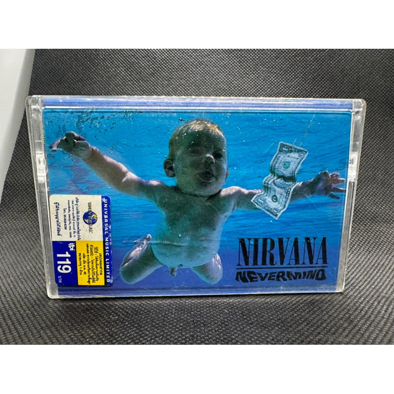 Tape Cassette เทปเพลง Nirvana - Nevermind (1991) Grunge ปกเเนวนอน หายาก