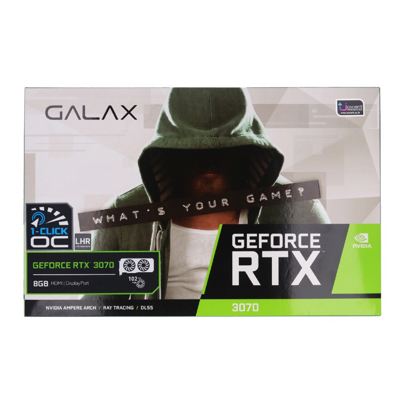 GALAX GEFORCE RTX 3070 (1-CLICK OC) - 8GB GDDR6 (LHR)