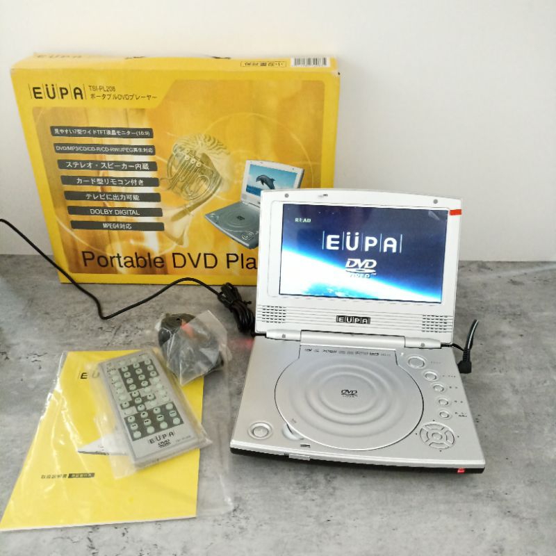 !!แบตเสื่อม EUPA >> TSI-PL208 เครื่องเล่น DVD แบบพกพา มีจอในตัว งานเก่า สินค้าใหม่ มากับมือสองญี่ปุ่