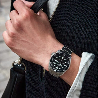 SEIKO 5 Sports Automatic นาฬิกาข้อมือ อัตโนมัติ (ไซโก) รุ่น SRPD55K ขนาด 42.5 mm สีดำ