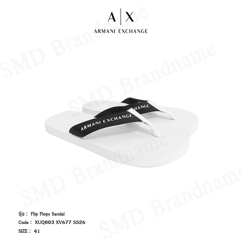 Armani Exchange รองเท้าแตะ รุ่น A/X Flip Flops Sandal Code: XUQ003 XV677 S526