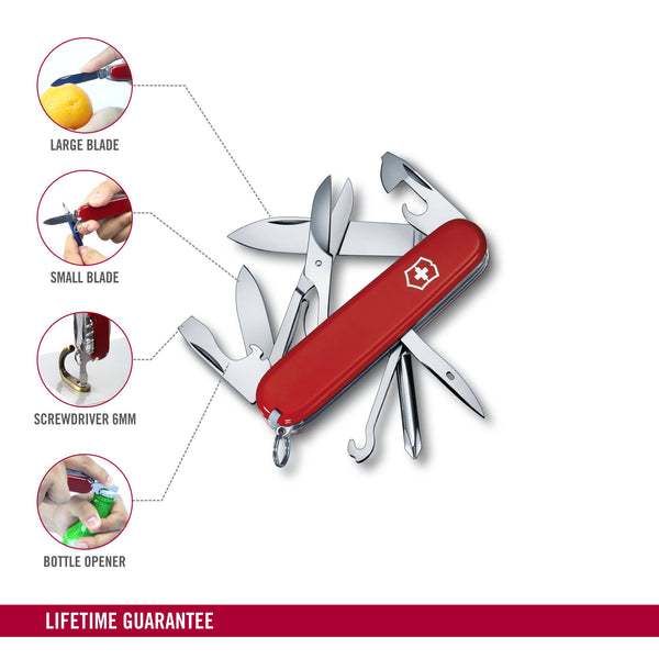 VICTORINOX Super Tinker Medium Pocket Knife with Scissors (1.4703) มีดพับ ตั้งแคมป์ เดินป่า — صورة 2