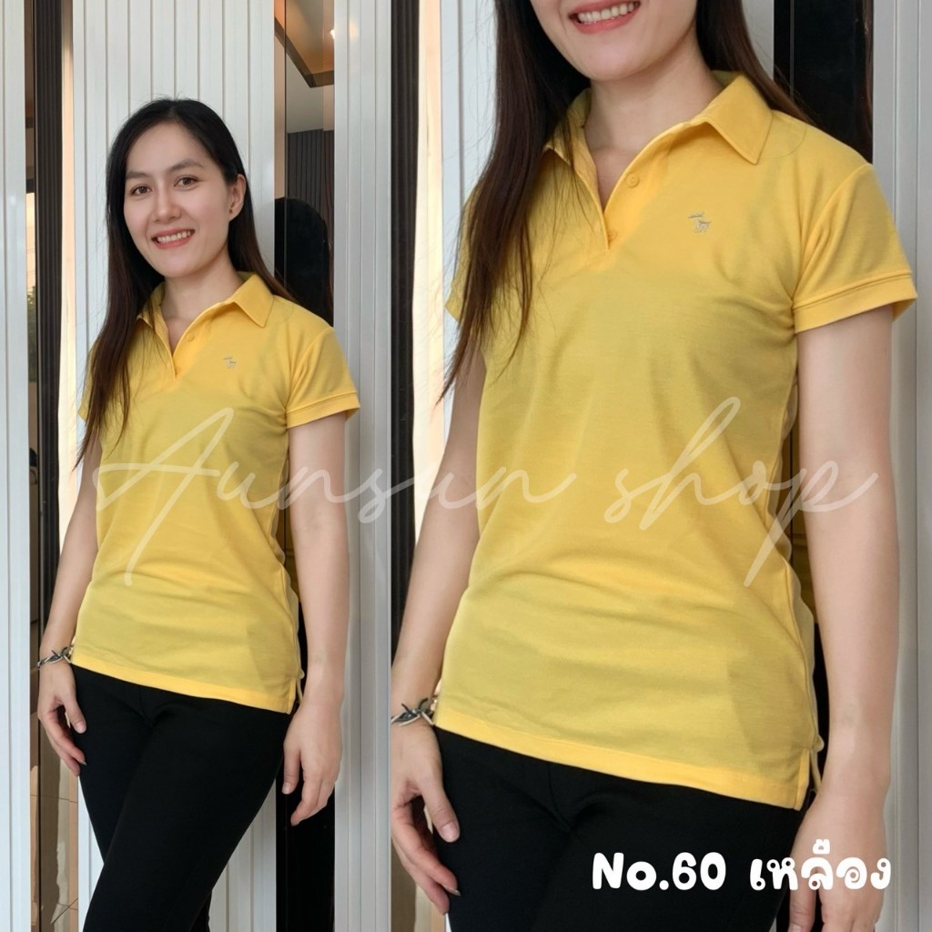 เสื้อโปโล สีเหลือง สีม่วง สีดำ ขาว แดง เทาPOLO Size S M L XL XXL ผ้าTK ใส่สบาย งานตัดเย็บดี งานไทย มีของพร้อมส่ง