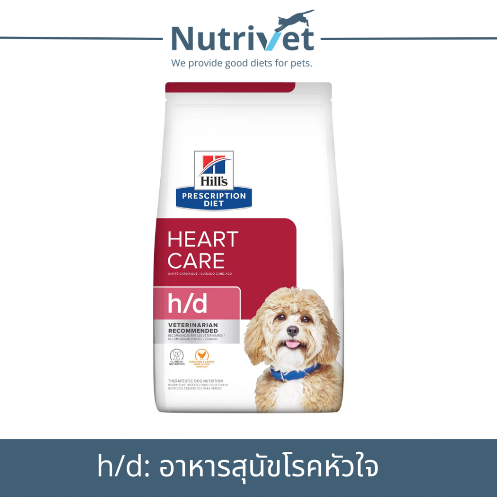 (EXP.12/25)Hill’s h/d 1.5 kg สำหรับสุนัขโรคหัวใจ