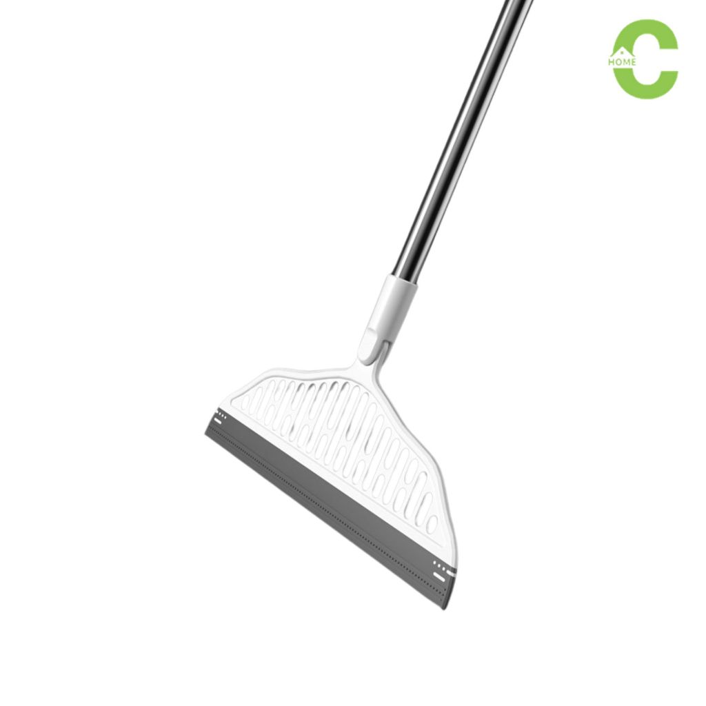 HOMEC ไม้กวาดรีดน้ำ silicone broom หมุนได้ 180องศา ทำความสะอาดได้ทุกประเภท เข้าได้ทุกซอกทุกมุม