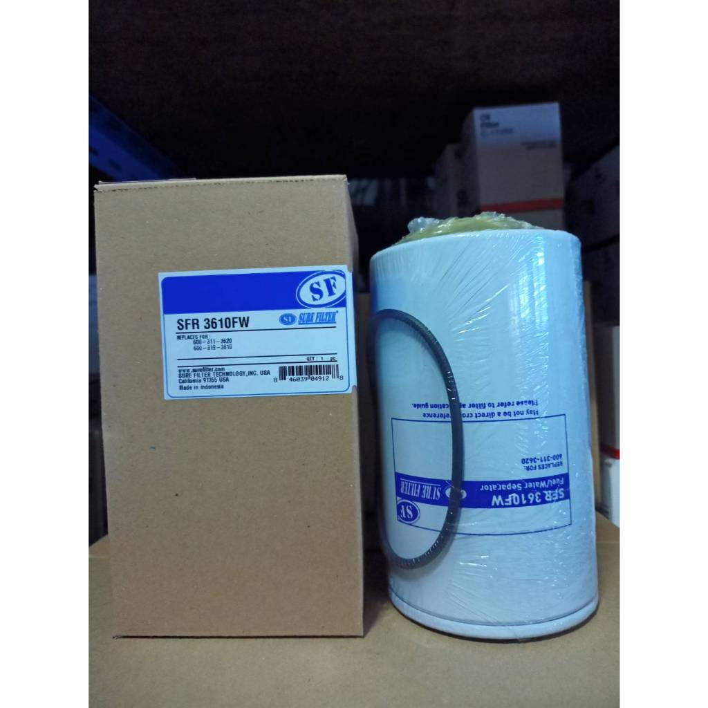 SURE FILTER, SFR3610FW,กรองดักน้ำ/โซล่า,KOMATSU 600-311-3620 600-319-3610