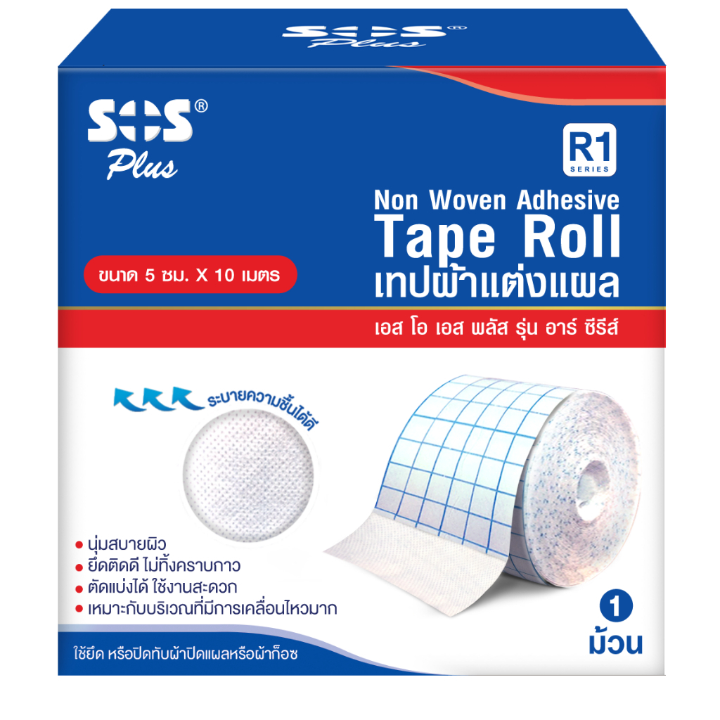 Tigerplast แคริฟิกซ์ สเตรช แผ่นปิดแผลผ้าใยสังเคราะห์ carifix stretch /SOS TAPE ROLL R1/R8 - รูปที่ 3